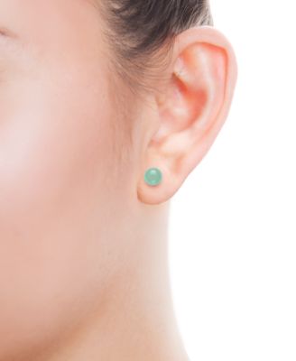 3-Pc. Set Dyed Green Jade Collar Necklace, Bracelet, & Stud Earrings