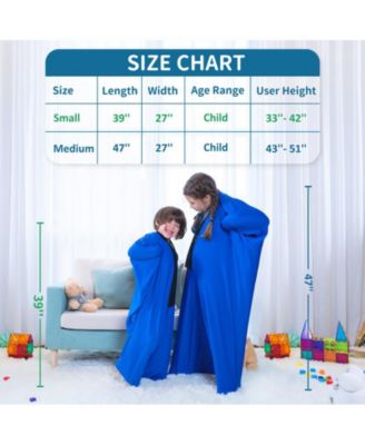 Small Blue Kids Full Body Sensory Socks
