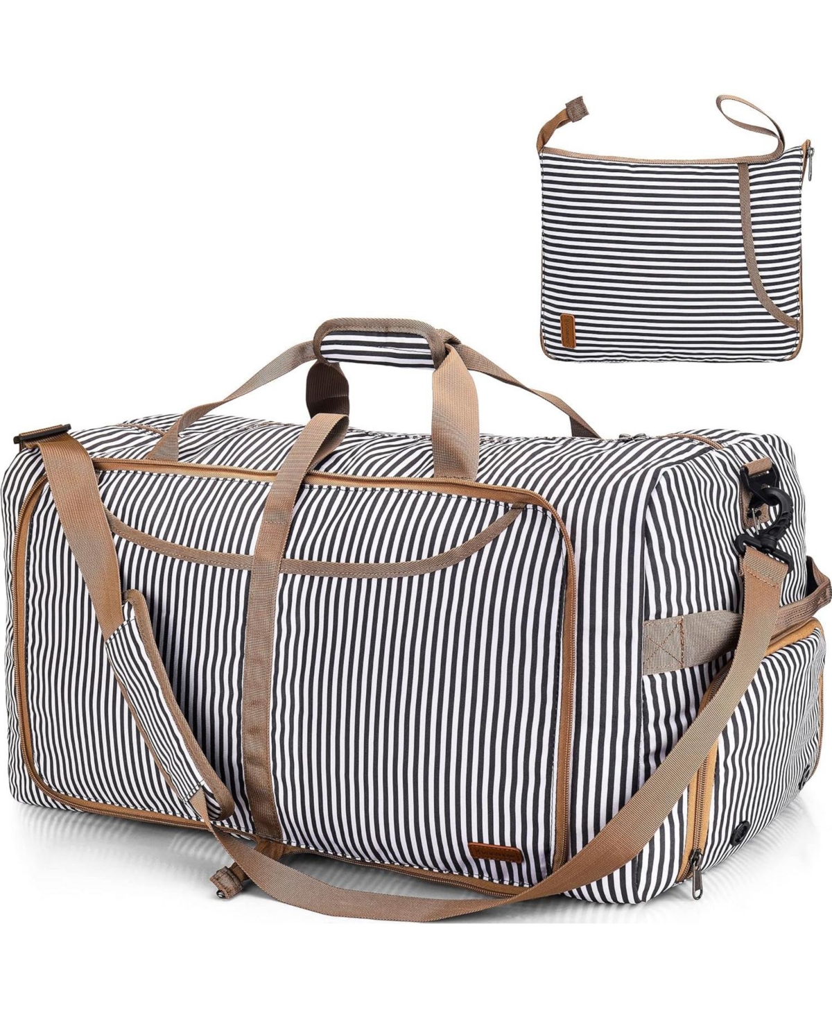 Vs Vogshow 120L Duffle Bag for Travel, Large Foldable Waterproof Travel Duffel Bags Weekender Overnight Bag for Men and Women with Shoe Compartment Ba