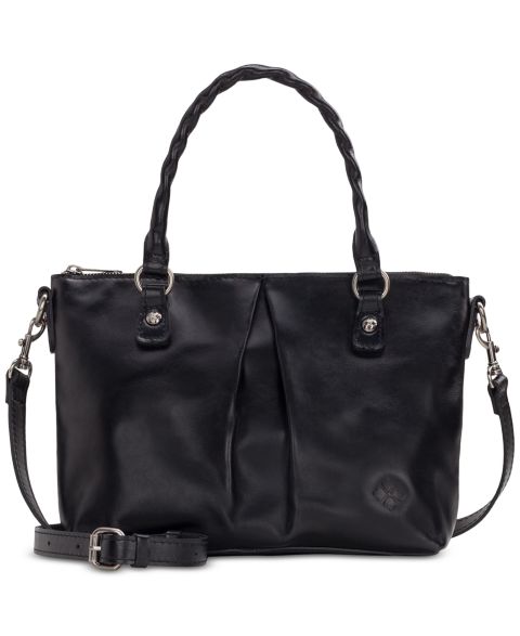 Женская сумка Patricia Nash Zora Medium Leather Top Handle Crossbody, цвет: Чёрный