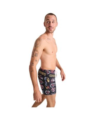Men's 5.5" Black Kansas City Chiefs The Neon Lined Classic Swim Trunks