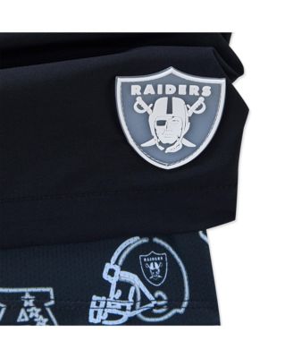 Men's 5.5" Black Las Vegas Raiders Lined Classic Swim Trunks