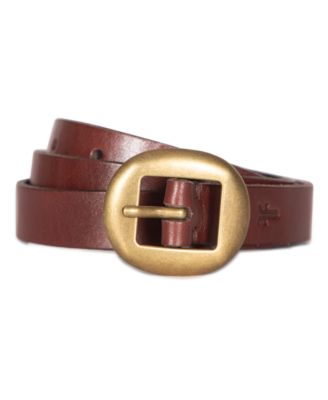 Women's Center Bar Leather Belt