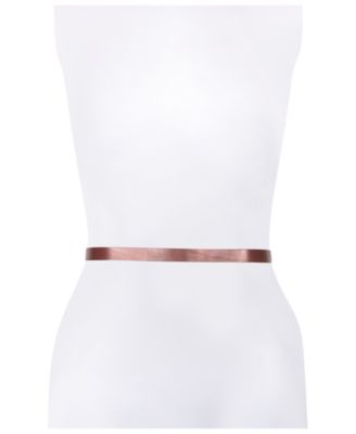 Women's Center Bar Leather Belt