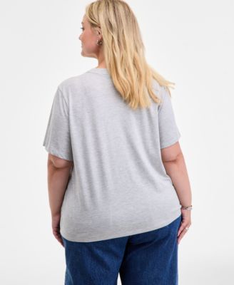 Trendy Plus Logo Short-Sleeve Crewneck Tee, Macy's Exclusive