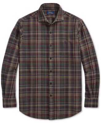 Men's Classic-Fit Plaid Brushed Flannel Shirt