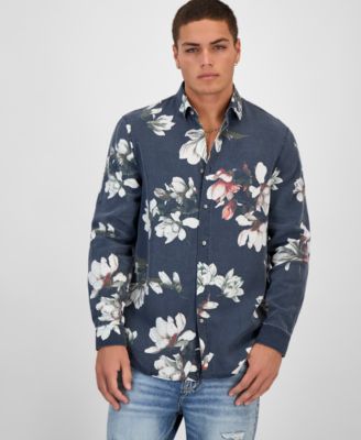 GUESS - Men's Floral-Print Shirt