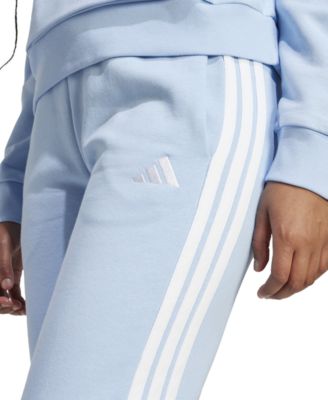 Women's Essentials Three Stripes Fleece Slim Pants