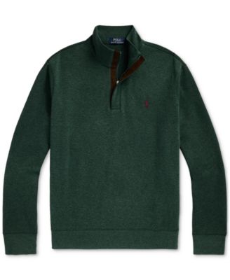 Men's Luxury Jersey Quarter-Zip Pullover Sweater