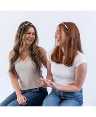 Wavy Oyster Pearl Headband - Ocean Blue