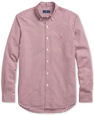 Men's Custom-Fit Gingham Oxford Shirt