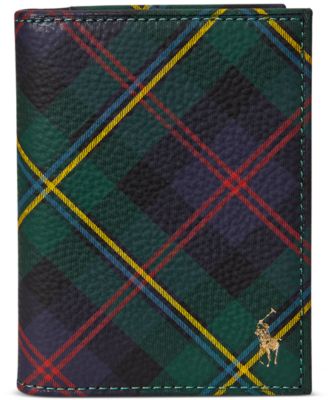 Polo Ralph Lauren - Men's Plaid Leather Folded Card Case