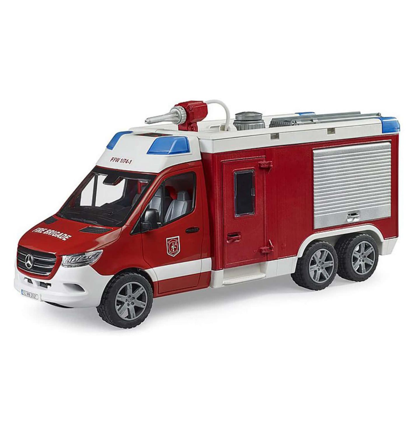 Детские игрушки Bruder 1:16 Scale Mercedes-Benz Sprinter Water Pump Lights & Sounds Fire Rescue Truck — фото 1