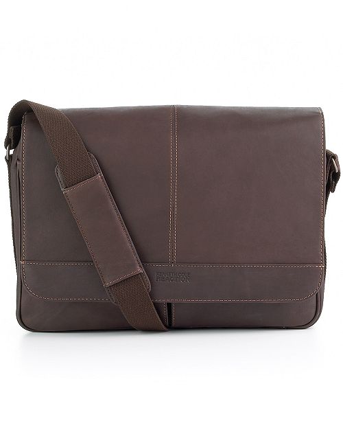 Cole Reaction Colombian Leather Single Gusset Messenger Bag