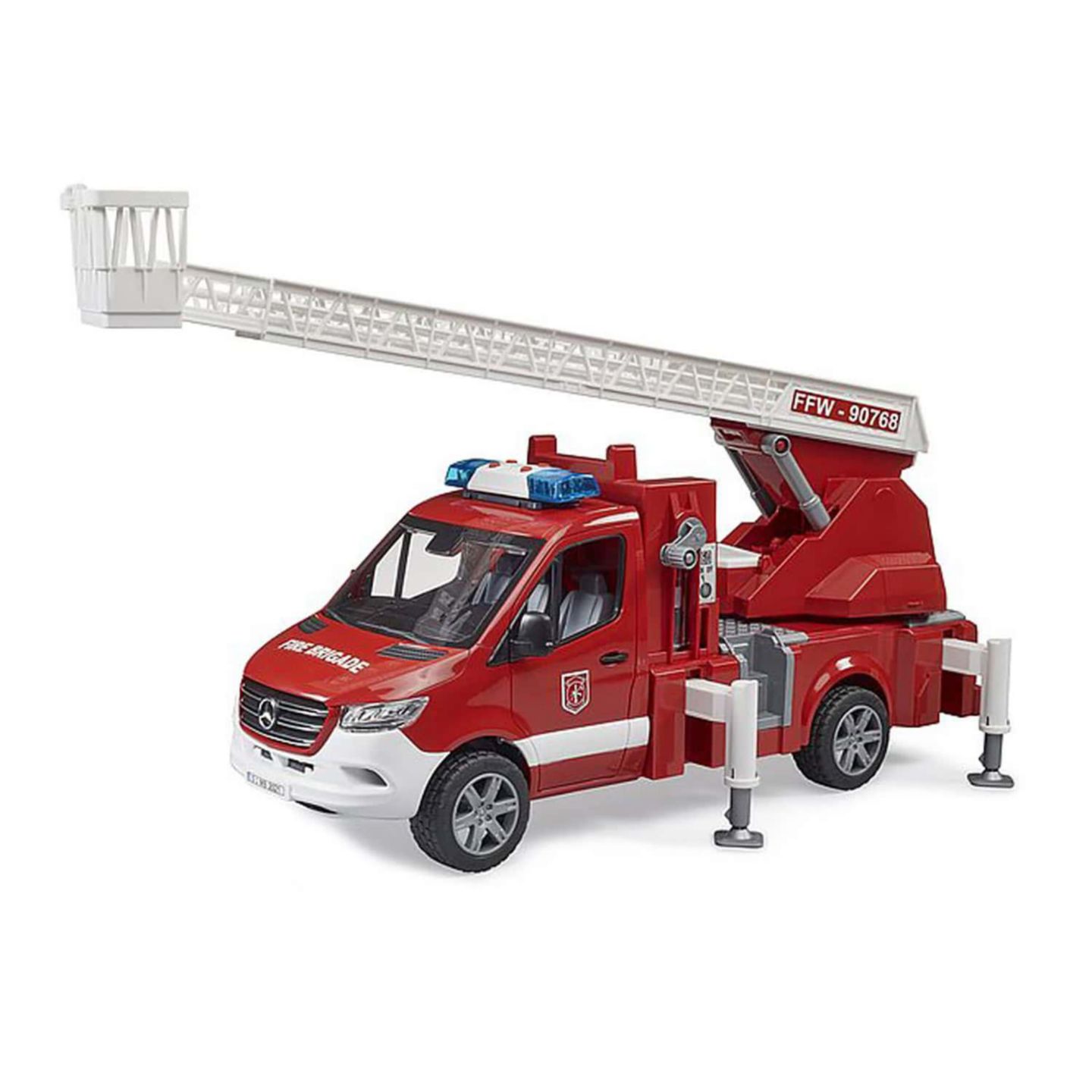 Детские игрушки Bruder 1:16 Scale Mercedes-Benz Sprinter Water Pump & Ladder Fire Engine Truck — фото 1