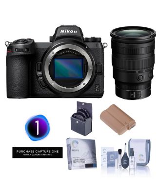 Z 6II Mirrorless Camera with f/2.8 S Lens,Camera Bundle Prepaid Subscription, Lithium-Ion Battery Pack,Glass Screen Protector for the Nikon