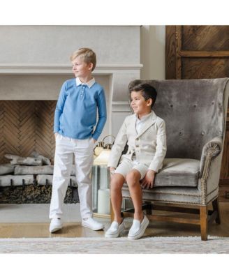 Toddler Boys Hope and Henry Cotton Seersucker Short