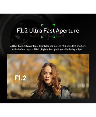 Sirui Sniper Series f/1.2 AF 3-Lens Kit for Sony E, Silver