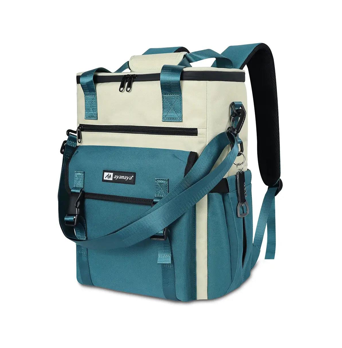 ChillBelle Backpack Cooler for Women &#x2013; Lightweight Insulated Tote with Dual Straps, Waterproof Liner, Wine Bottle Pockets, Leak-Resistant Zippe