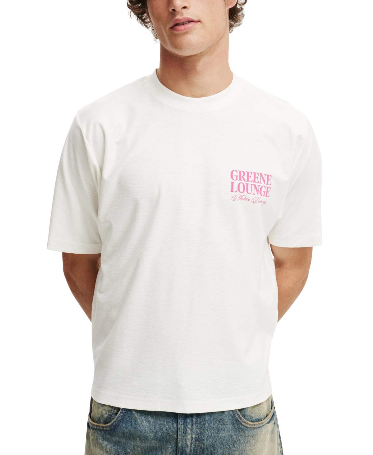 Shop Cotton On Men's Cropped Graphic T-shirt