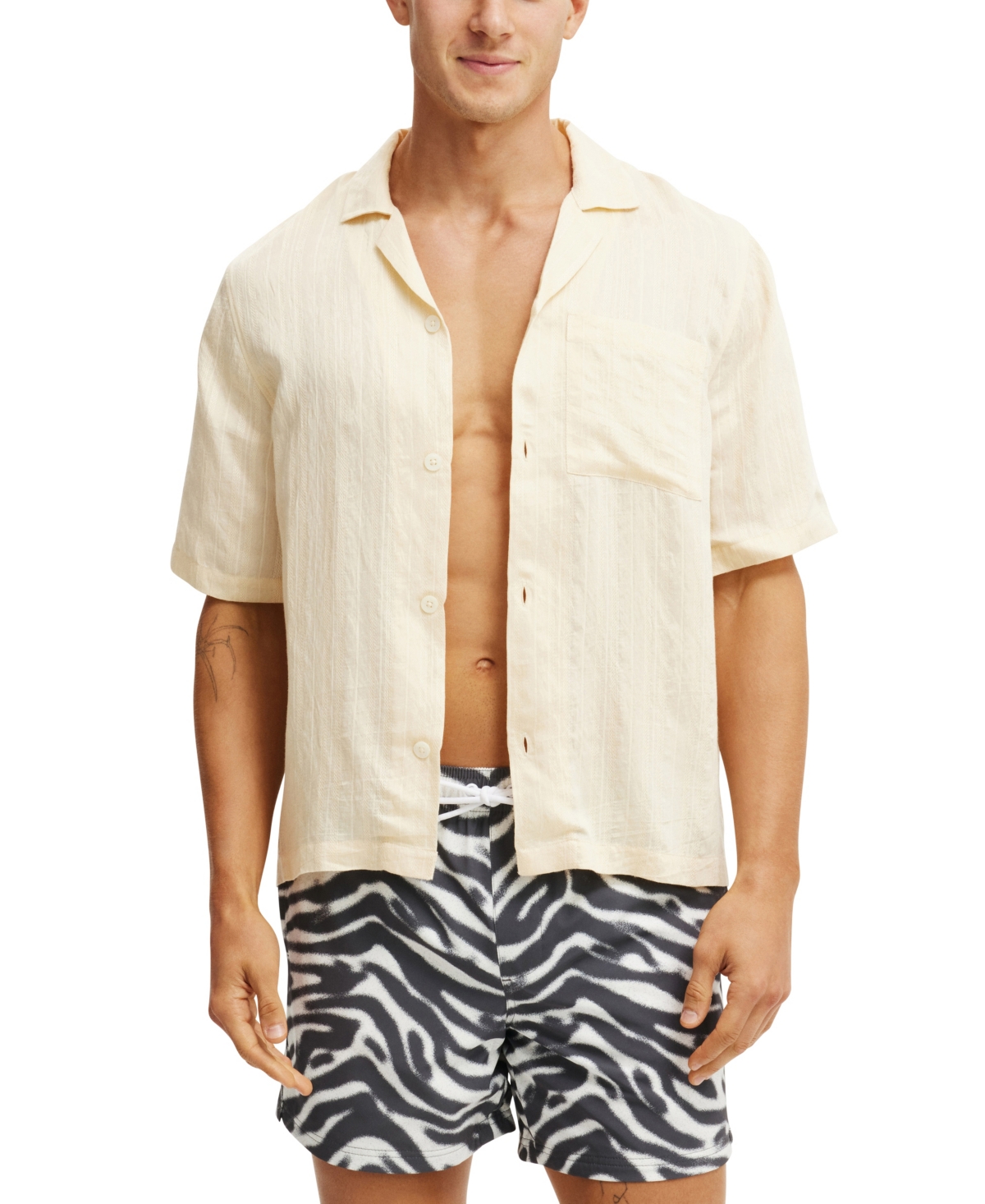 COTTON ON MEN'S STRETCH SWIM SHORTS 