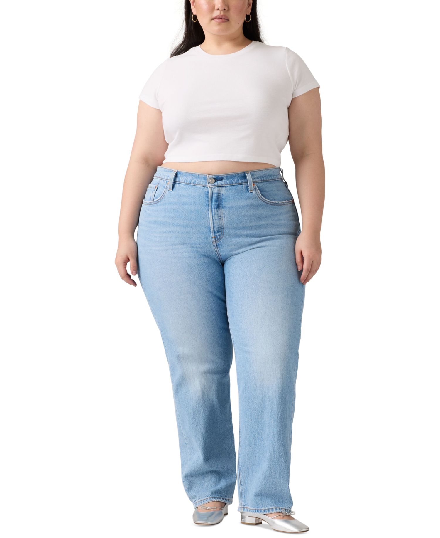 Trendy Plus Size 501 Original-Fit Straight-Leg Jeans