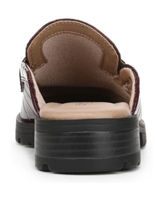 Women's London-Mule Round Toe Lug Sole Mules