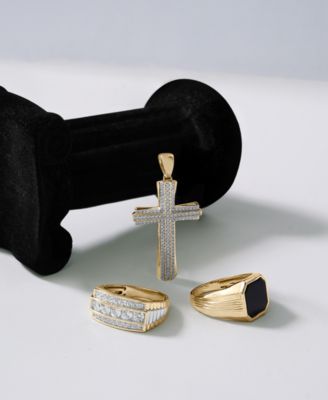 Men's Diamond Row Ring (1 ct. t.w) in 14k Yellow Gold