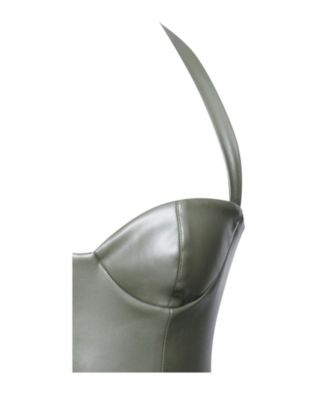 Women's Eliana Olive Faux Leather Dress