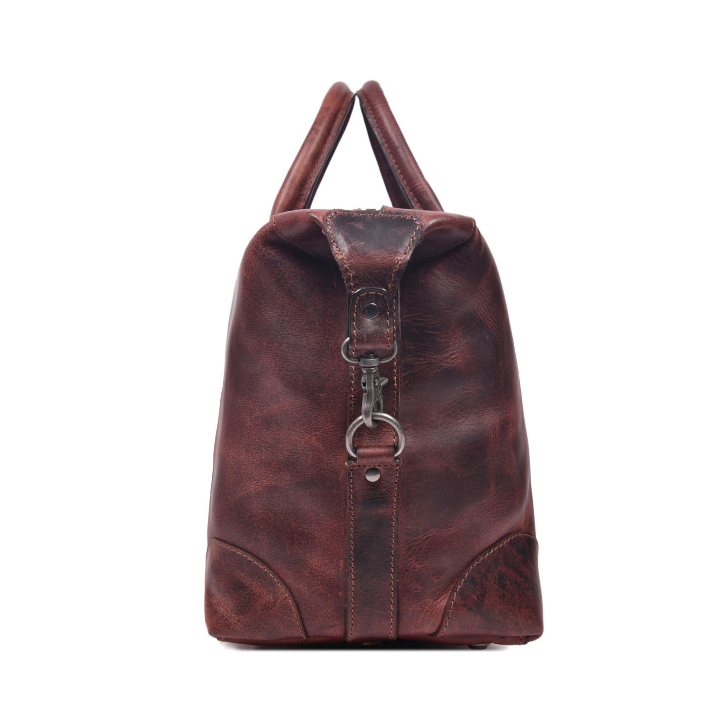 Кожаная дорожная сумка Aaron Leather Goods из цельной кожи, унисекс — фото 6