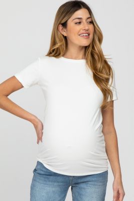 Maternity Basic Short Sleeve Top