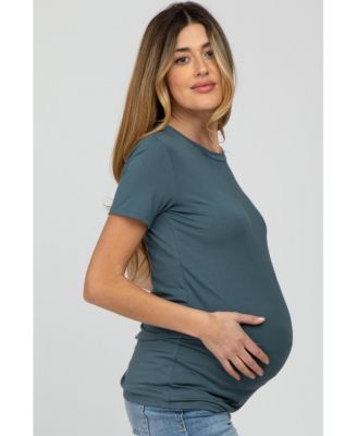 Maternity Basic Short Sleeve Top