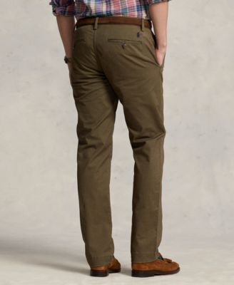 Men's Straight-Fit Washed Stretch Chino Pants