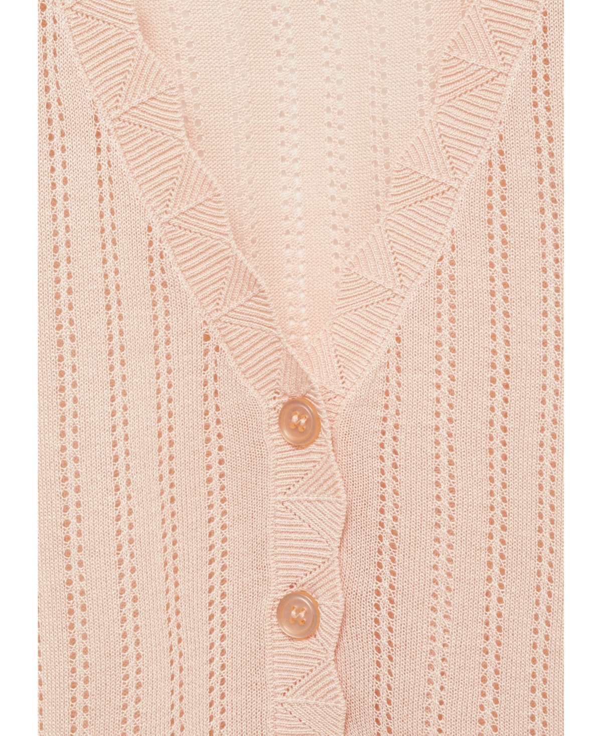 Mango Women's Openwork Detail Pajama Cardigan