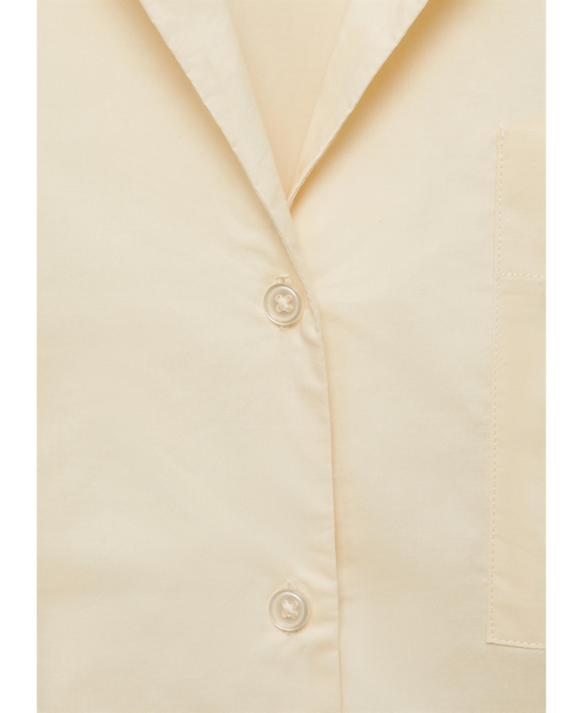 Mango Garment Washed Cotton Nightgown