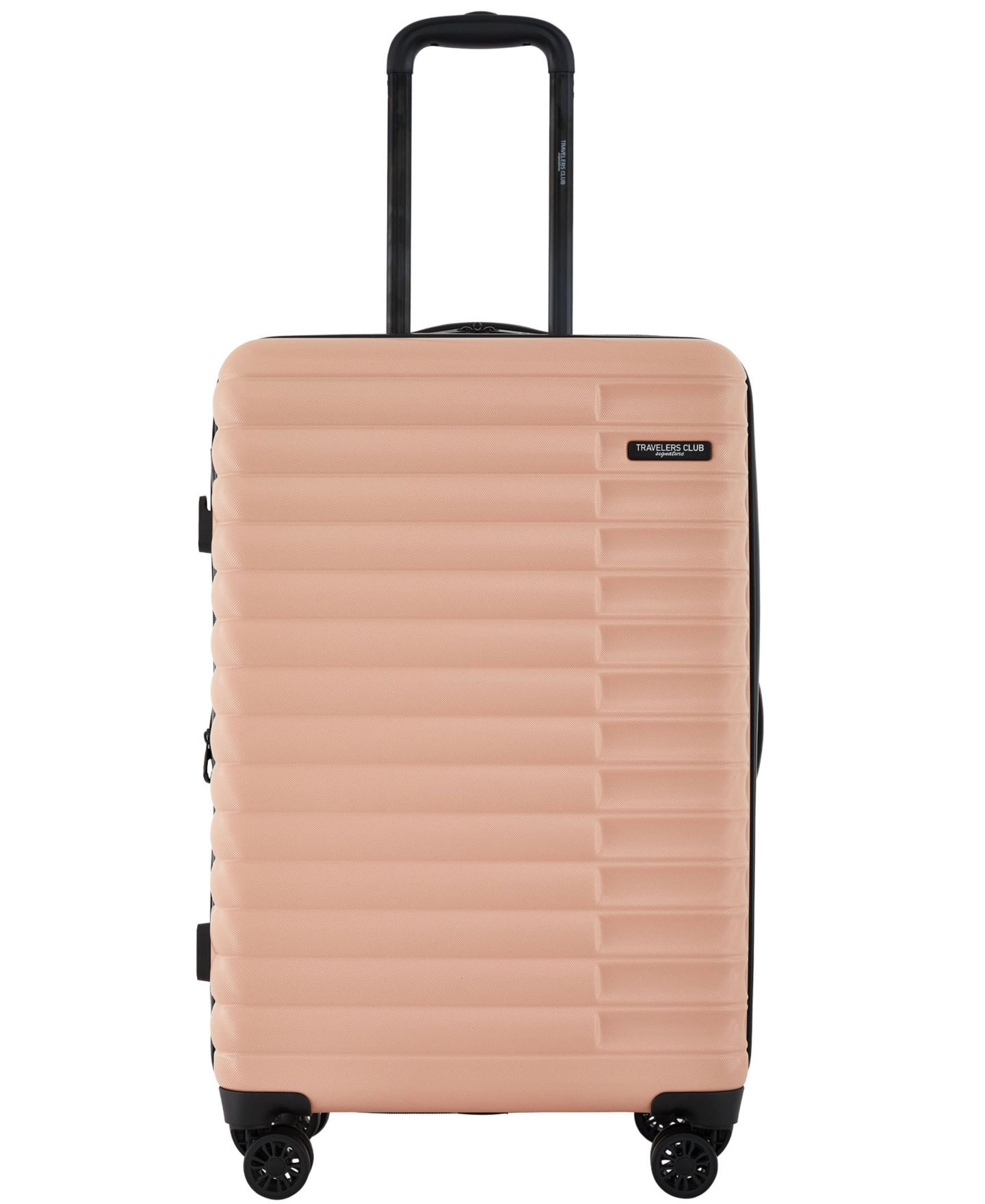 Чемоданы Travelers Club Providence 3-Pc. Expandable Hard Side Luggage Set, цвет: Пыльный розовый — фото 3