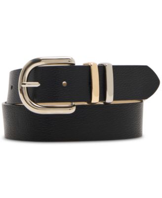 Chunky Two-Tone Metal Keeper Belt