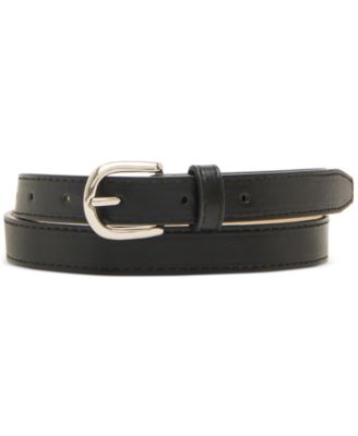 0.78" Mixed Faux-Leather Belts, Set of 3
