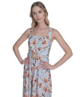 Women's Cotton Sleeveless Midi Dress