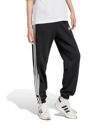 Women's Essentials 3-Stripes Pull On Fleece Loose Pants