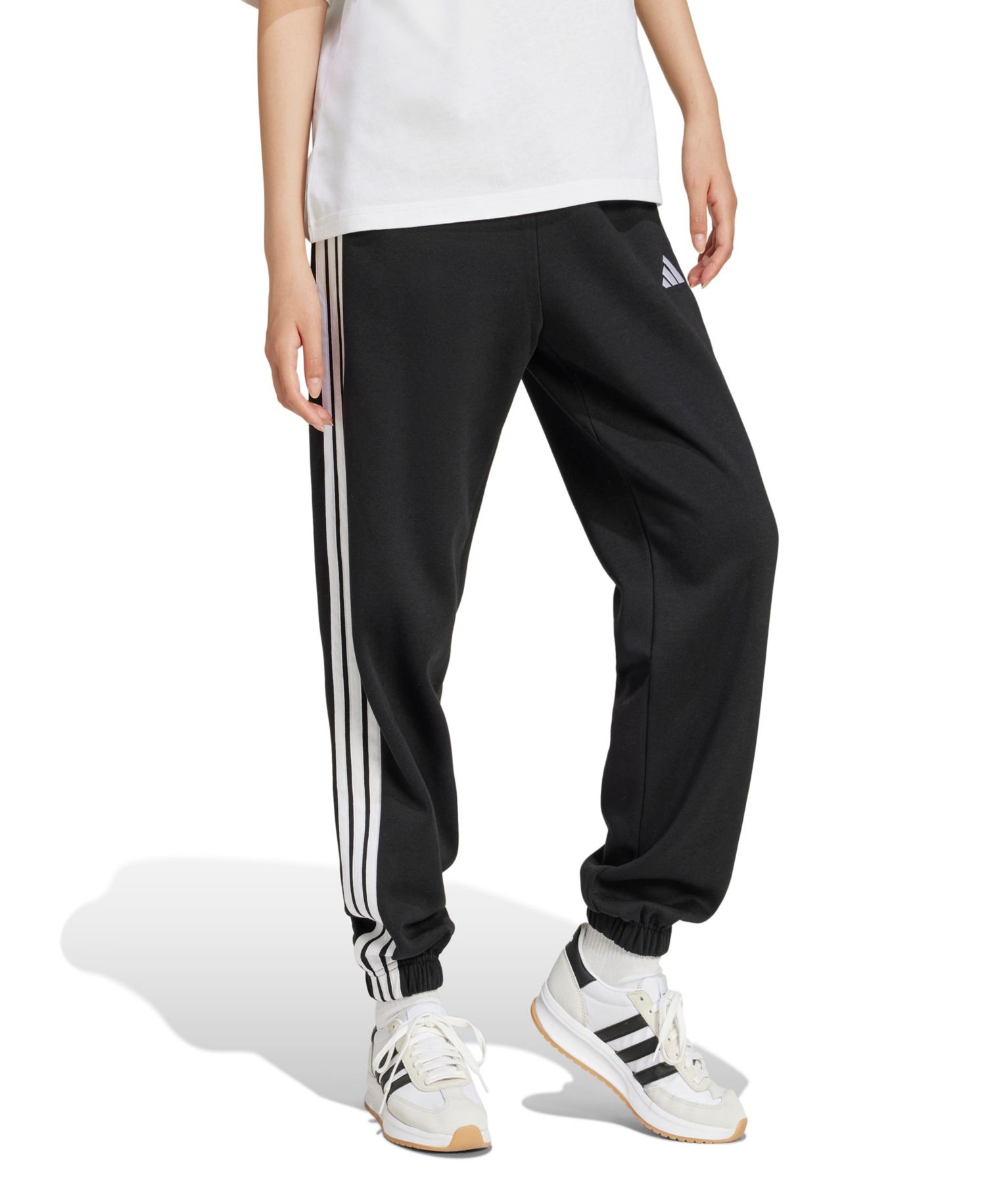 Свободные флисовые брюки Women's Essentials с 3 полосками на подкладке