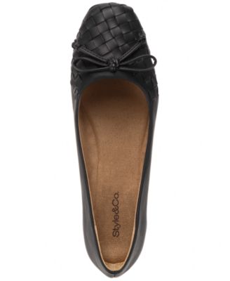 Women's Baileyy Woven Snip Toe Ballet Flats, Exclusively at Macy's