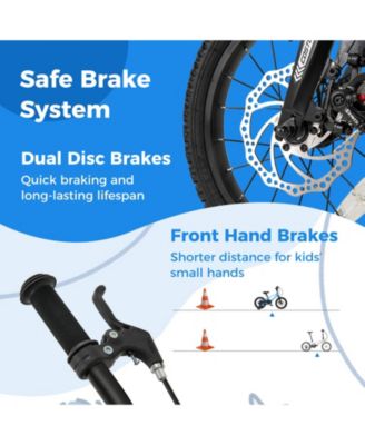 Kids Bike Lightweight with 2 Removable Training Wheels for Aged 4-7