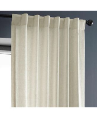 Heavy Faux Linen Curtain