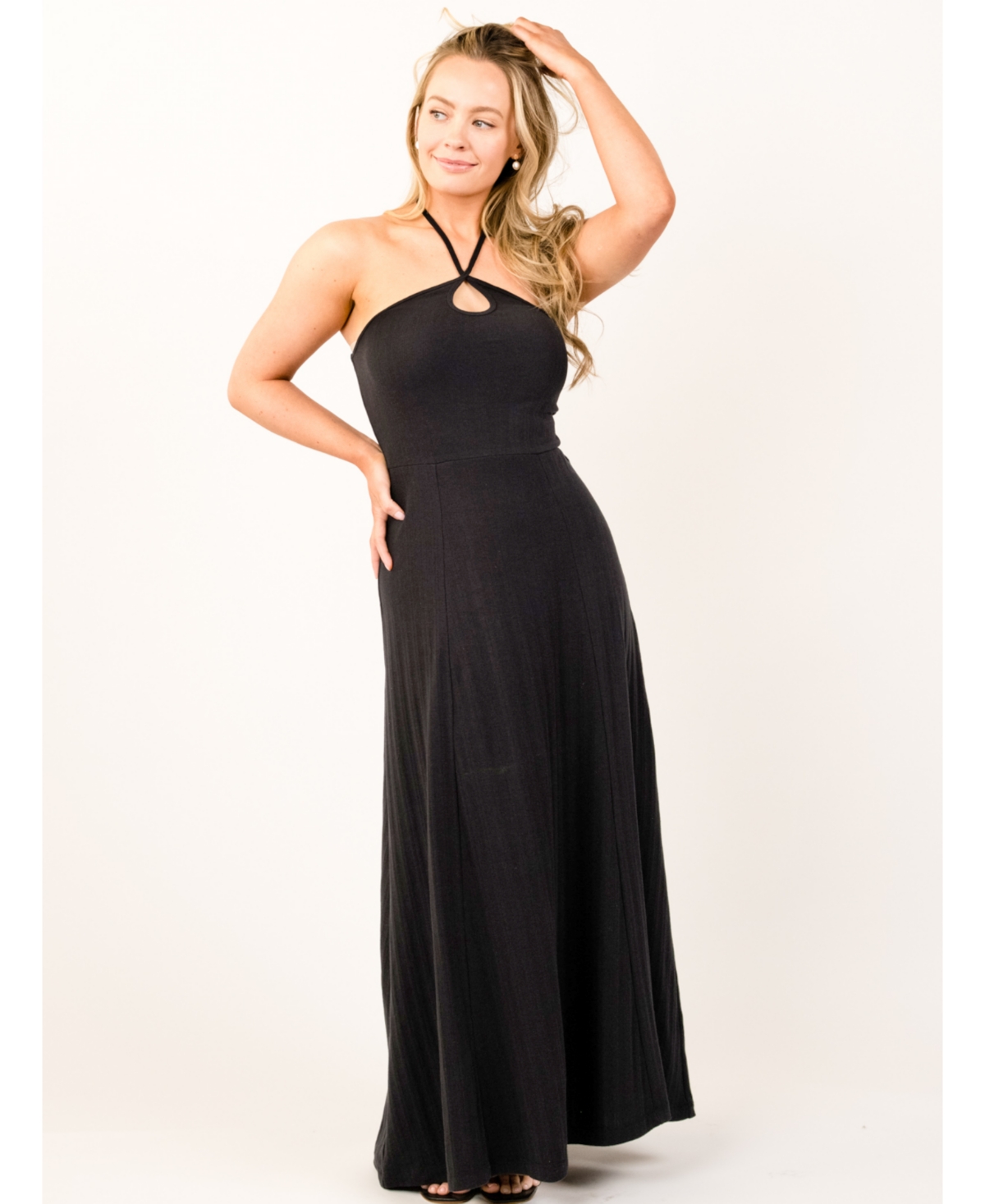 Women's Danica Knit Maxi Dress - Black