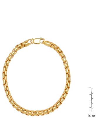 Unisex Sterling Silver Box Link Chain Bracelet