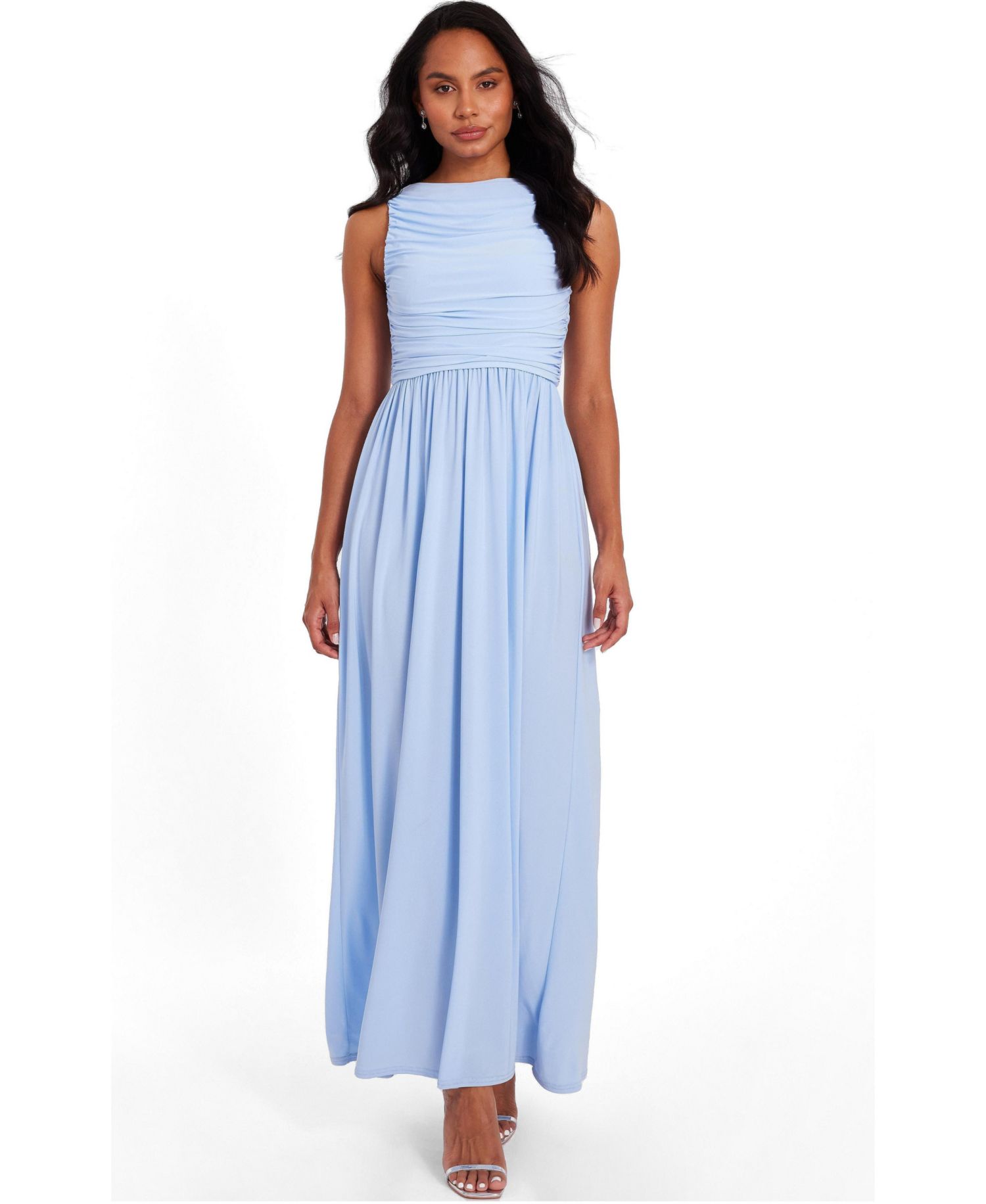 Women's Ruched Sleeveless Dress