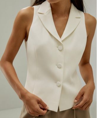 Women's Silk Suit Vest