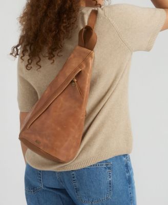 Women's Geo Sling Leather Backpack