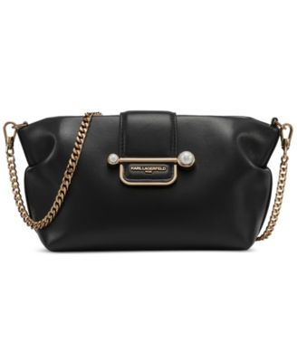 KARL LAGERFELD PARIS - Dara Leather Small Crossbody Bag